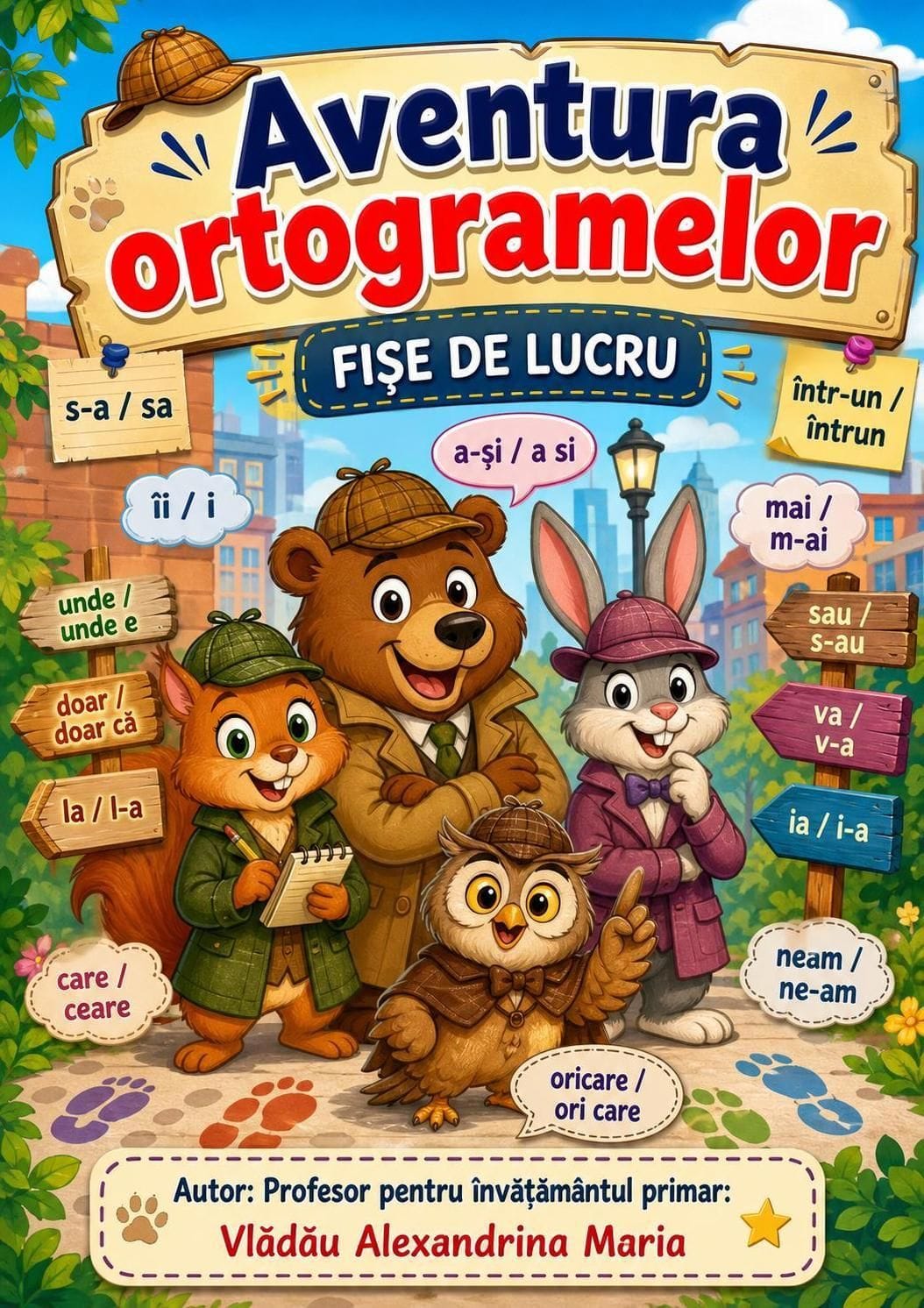 Aventura ortogramelor - copertă broșură Aventura ortogramelor coperta