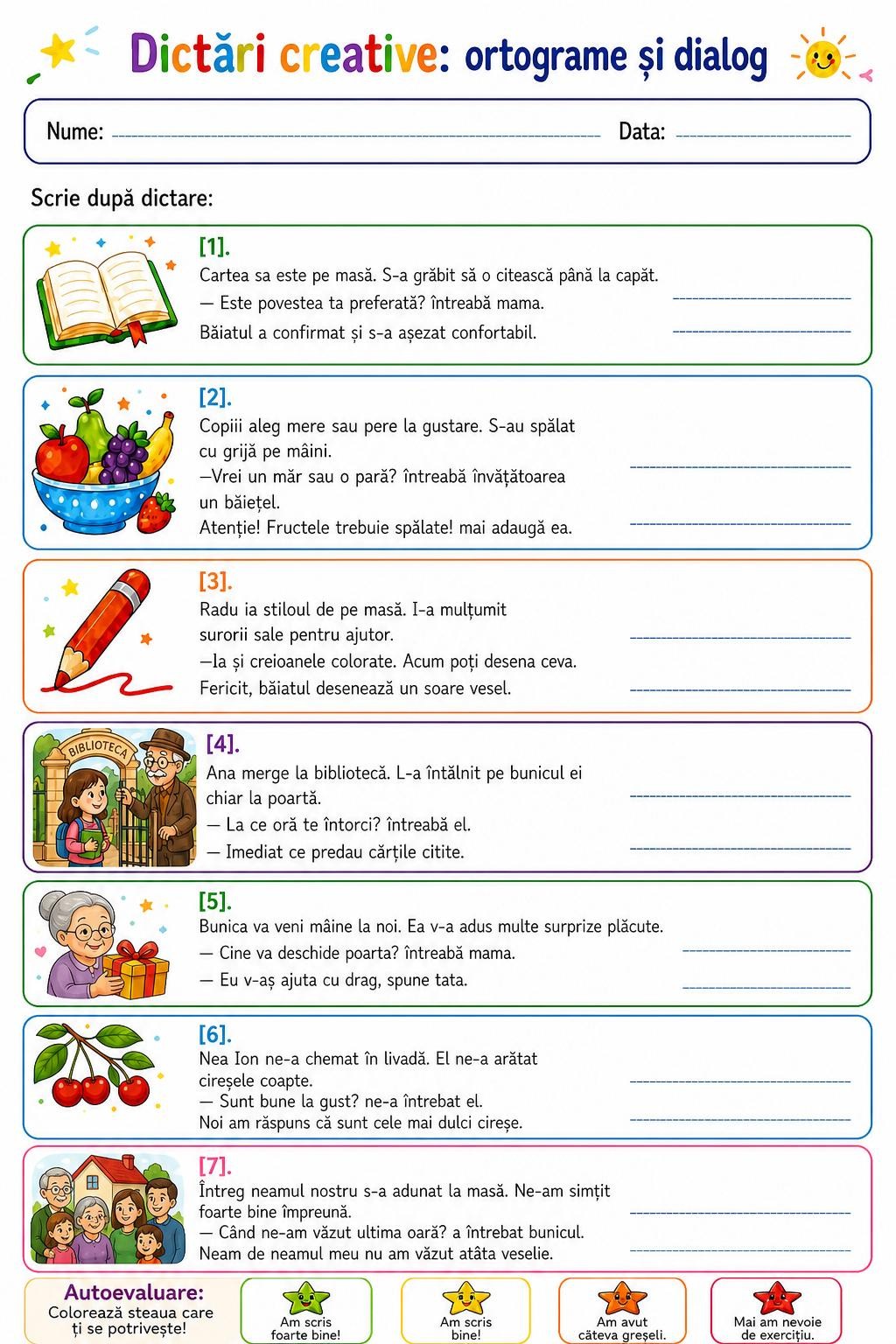 Dictare Ortograme fisa-10