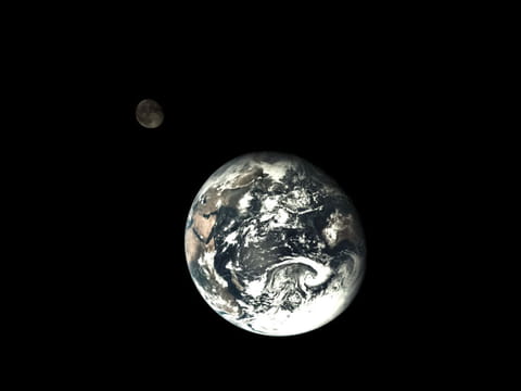 Chang'e 5-T1  fotografie Terra - Luna