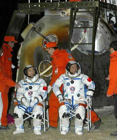 Shenzhou 6 la aterizare