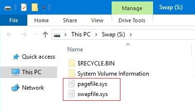 Memorie virtuală mutată pe HDD