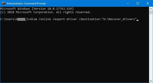 Backup driver Windows - CMD